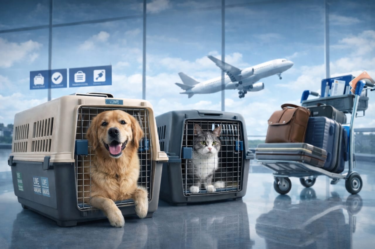 Pet travelling safely